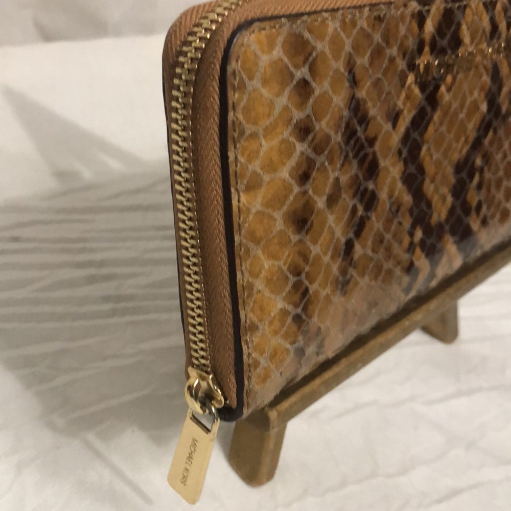Michael Kors Python Embossed Leather Wallet - Picture 4 of 10